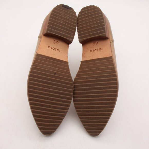 Nisolo Everyday Leather Chelsea Boots Women's US 6.5 Almond Tan Beige Pull On - Picture 7 of 11